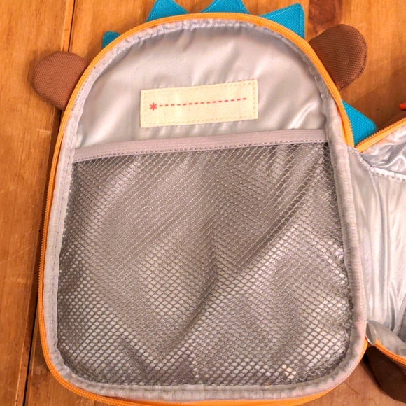 Skip Hop Zoo Kid's Hedgehog Insulated Lunch Bag - Picture 8 of 13